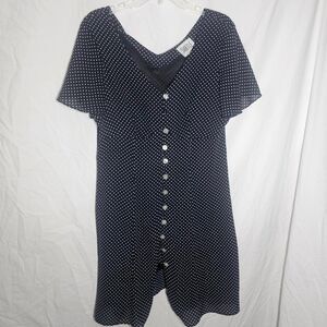 Vintage 90s polka dot retro mini dress